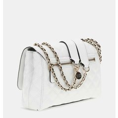 Kabelka Guess Quilted Crossbody White Kabelka Guess Quilted Crossbody White
